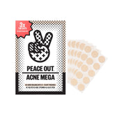 Peace Out Acne Healing Dots pack open, quick blemish care.