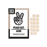 Peace Out Acne Healing Dots packaging displaying compact patch box for easy use