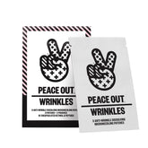 Peace Out microneedling patches in use on skin for a smoother, refined look.