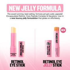 PEACE OUT jelly texture provides light hydration for the under-eye area.