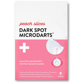 Peach Slices dark spot microdarts 9ct packaging for targeted blemish care.