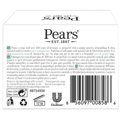 Jabon Pears con extracto de flor de limón, aroma fresco para limpieza delicada.