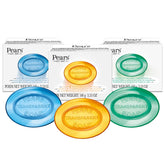 Pears jabón de glicerina azul con menta para piel suave y fresca.