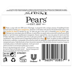 Pears Jabón Glicerina Humedad: mantiene la piel hidratada durante todo el día.