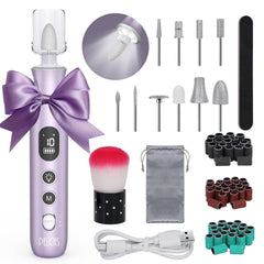 Pelcas electric nail file with LCD display for precise speed control.