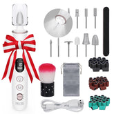 PEL-CAS electric nail file with LED light for precise at-home manicures