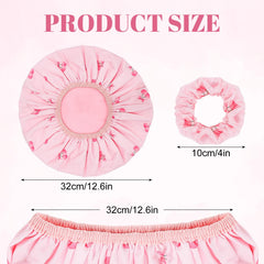 Pengxiaomei Gorro de ducha rosa liso, suave y cómodo para peinar sin enredos