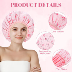 Pengxiaomei Gorro impermeable de poliéster, protege el cabello durante la ducha
