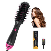 PENUIO hair dryer brush with compact oval barrel for quick, space-saving styling.