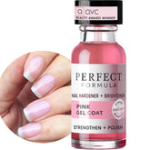 Perfect Formula Pink Gel Coat bottle displaying a rosy finish for stronger nails.