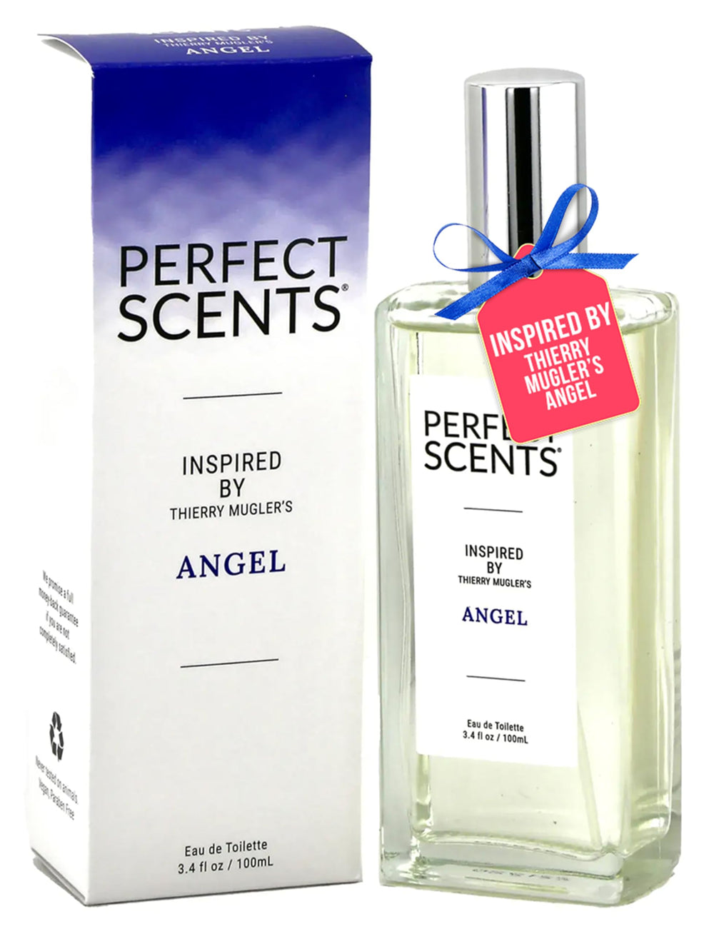 Perfect Scents women's EDT bottle with angel-inspired design for everyday elegance.