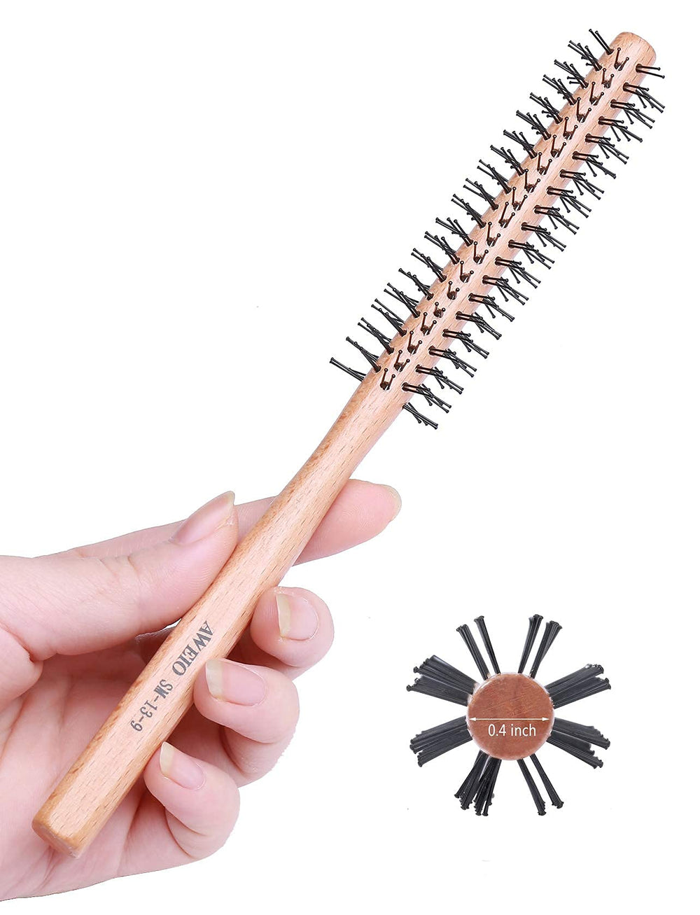 PERFEHAIR small round brush for short hair adds lift during blow-drying.