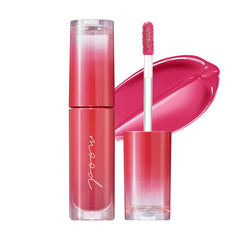 Peripera Ink Mood Glowy Tint envase elegante con acabado brillante para labios y color sutil.
