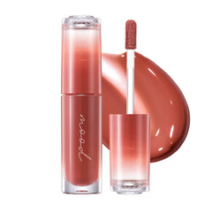 Peripera Ink Mood Glowy Tint, empaque elegante y tono Marrón Yakgwa con acabado suave.