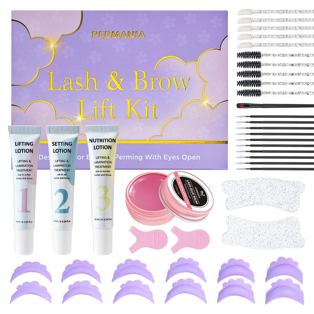PERMANIA Korean Lash Lift Kit open-eye design for easy at-home lifting