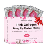 Permotary mascarilla labial cristal, parches de labios para hidratación intensiva todo el día.