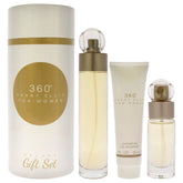 Perry Ellis 360 EDT bottle highlighting a fresh floral blend for daily wear.