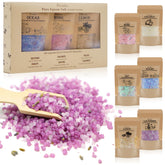 Persidra sal de baño lavanda, promueve relajación durante el baño.