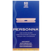 Personna Hair Shaper Blades pack overview showing 60 blades for extended grooming sessions