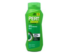 Pert 2-in-1 Complete Clean Shampoo bottle pour action supports quick wash