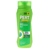 Pert Plus 2-in-1 bottle pour showing easy daily lather for normal hair