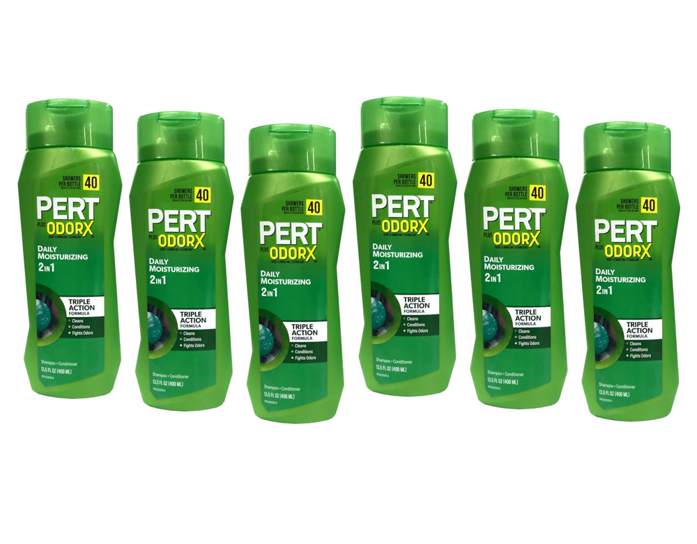Pert Plus OdorX bottle close-up for daily moisturizing cleanse.