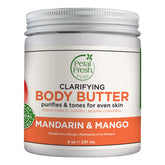 Petal Fresh Mandarin and Mango Body Butter tub with creamy texture for all skin types.