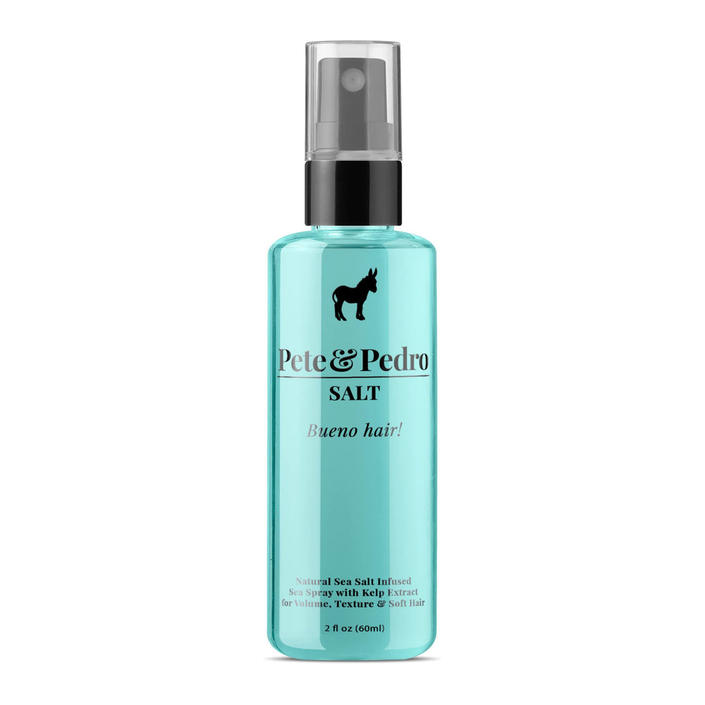 Pete and Pedro SALT enhances volume for all hair types with natural sea salt spray.