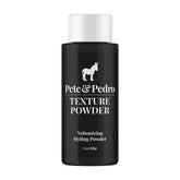 Pete & Pedro Texture Powder muestra el envase para aplicación de polvo texturizante con volumen