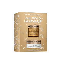 Peter Thomas Roth 24K Gold Glow-Up Mask close-up showing firming action.