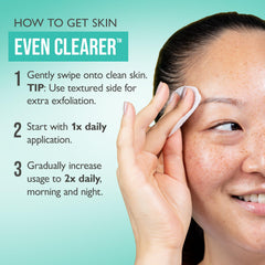 Peter Thomas Roth Even Clearer pad applied to skin to reduce shine.