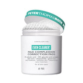 Peter Thomas Roth Even Clearer Max Complexion Pads packaging on display for pore refinement.