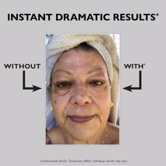 Under eye area application around the eyes demonstrates targeted treatment