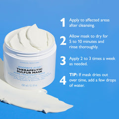Peter Thomas Roth Goodbye Acne mask spread on skin shows even coverage for easy application