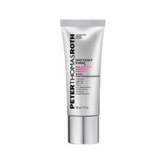 Peter Thomas Roth Instant FIRMx primer bottle close-up for smooth makeup prep