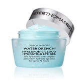 Peter Thomas Roth Water Drench Eye Gel bottle close-up, highlighting hydration-rich formula for refreshed under-eye skin.