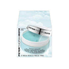 Patch applied under the eye with Peter Thomas Roth Water Drench for cooling and de-puffing.