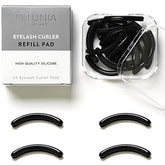Petunia Skincare Black Eyelash Curler Refills 24-pack: convenient, long-lasting curl maintenance for natural lashes.