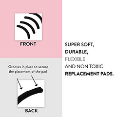 Petunia Skincare Thick Round Pads: soft, non-slip grip for secure curling.