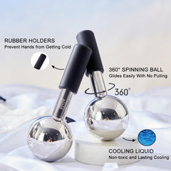 Pfefe ice globe eye-area cooling refreshes tired eyes.