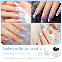PHAIN lamp gooseneck flexible angle for precise nail positioning