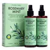 PHARM TO TABLE leave-in conditioner bottle with rosemary and mint for scalp hydration