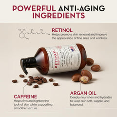 Ingredientes clave retinol cafeína argán de Rosen Apothecary