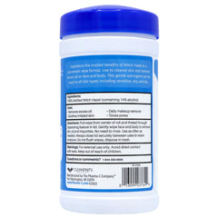 Pharma-C Witch Hazel Wipes removing makeup and oil without drying