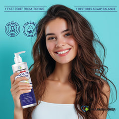 PHARMBANNER tea tree oil close-up for clarifying scalp cleansing