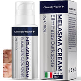 Pharmlitalia Melasma Cream Face bottle showing even skin tone.