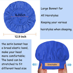 PHILIGHTS satin bonnet protects curls and braids overnight