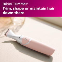 Philips Bikini Trimmer rounded tips prevent nicks during intimate grooming