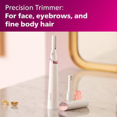 Philips Precision Trimmer for face and eyebrows delivers gentle detailing