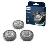 Philips Series 9000 replacement head close-up highlighting precision blades for a closer shave
